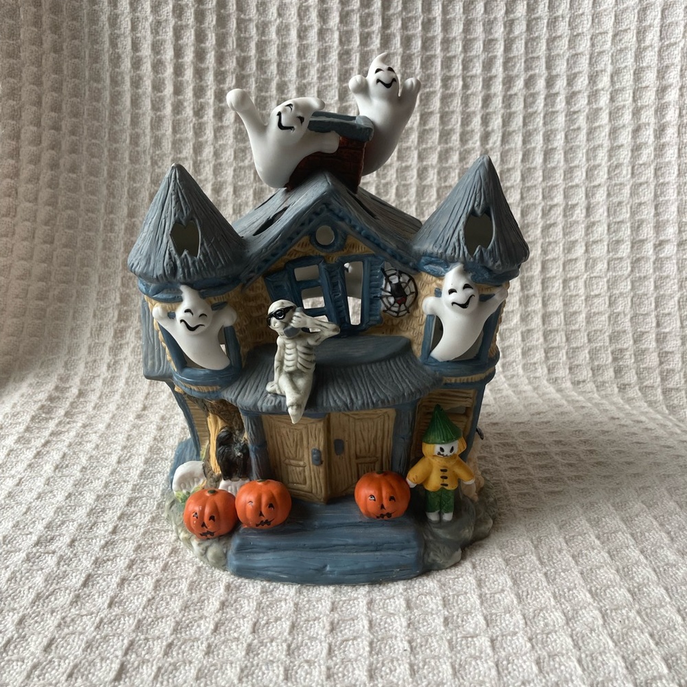 PartyLite Halloween Haunted House Tealite Candle Holder/Decoration